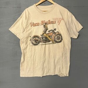 Van Halen Band Graphic T Shirt Men's Vintage Style Motorcycle Pinup Tee